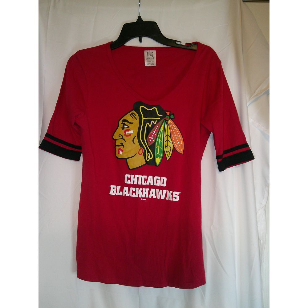 Juniors Chicago Blackhawks Kane #88 NHL‎ Hockey V-Neck TShirt Red ProEdge XL 15
